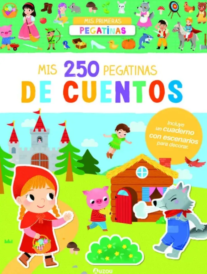 250 PEGATINAS CUENTOS. AUZOU