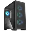 ABYSM GAMING DANUBE MURA BX300 ARGB CAJA TORRE ATX, EATX, ITX, MICRO ATX - LATERAL CRISTAL TEMPLADO - 3.5 Y 2.5 - USB-C 3.2, USB-A 3.2 Y AUDIO - 4 VENTILADORES ARGB INSTALADOS - SOPORTA REFRIGERACION
