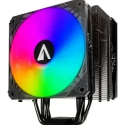ABYSM GAMING SNOW IV ARGB VENTILADOR CPU 120MM CON DISIPADOR 4 HEATPIPES - ILUMINACION ARGB - VELOCIDAD MAX. 1600RPM - COLOR NEGRO