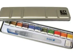ACUARELA ARTIST START CAJA METAL 12 COLORES SURTIDOS + PINCEL RELLENABLE
