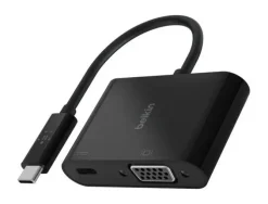 ADAPTADOR BELKIN AVC001BTBK USB-C A VGA + CARGA COLOR NEGRO