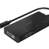 ADAPTADOR BELKIN AVC003BTBK MULTIMEDIA USB-C A HDMI VGA DISPLAYPORT DVI 4KX2K 60 HZ