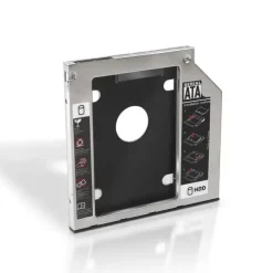 AISENS ADAPTADOR DISCO DURO DE 7.0 MM PARA UNIDAD OPTICA PORTATIL DE 9.5 MM - INSTALAR UN SEGUNDO DISCO DURO 2.5 O SSD EN UN PORTATIL - COLOR PLATA
