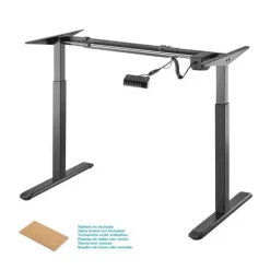 AISENS BASTIDOR DE ESCRITORIO MOTORIZADO - ALTURA AJUSTABLE CON PANEL DE CONTROL - 80KG - COLOR NEGRO