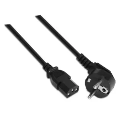 AISENS CABLE ALIMENTACION CPU - CEE7/M-C13/H - 5.0M - 100% COBRE PURO AWG18 - COLOR NEGRO