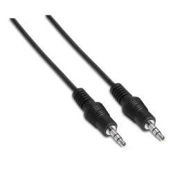 AISENS CABLE AUDIO ESTEREO - JACK 3.5/M-JACK 3.5/M - 1.5M - COLOR NEGRO