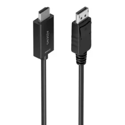 AISENS CABLE CONVERSOR DISPLAYPORT A HDMI 4K@60HZ - DP/M-HDMI/M - 1.0M - COLOR NEGRO