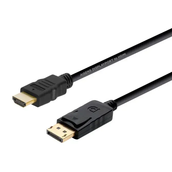 AISENS CABLE CONVERSOR DISPLAYPORT A HDMI - DP/M-HDMI/M - 2.0M - COLOR NEGRO