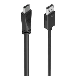 AISENS CABLE CONVERSOR DISPLAYPORT A HDMI 4K@60HZ - DP/M-HDMI/M - 5.0M - COLOR NEGRO