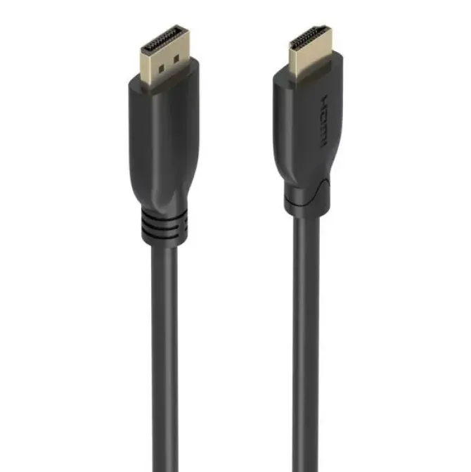 AISENS CABLE CONVERSOR DISPLAYPORT A HDMI 4K@60HZ - DP-M A HDMI-M - 5M - COLOR NEGRO