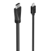 AISENS CABLE CONVERSOR MINI DP A HDMI 4K@60HZ - MINI DP/M-HDMI/M - 5.0M - COLOR NEGRO