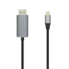 AISENS CABLE CONVERSOR USB-C A DISPLAYPORT 4K@60HZ - USB-C/M-DP/M - 0.8M - COLOR NEGRO