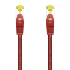 AISENS CABLE DE RED LATIGUILLO RJ45 LSZH CAT.7 600 MHZ S/FTP PIMF AWG26 - 0.5M - COLOR ROJO
