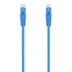 AISENS CABLE DE RED LATIGUILLO RJ45 LSZH CAT.6A 500 MHZ UTP AWG24 - 0.25M - LIBRE DE HALOGENOS - 10 GIGABIT/S - COLOR AZUL
