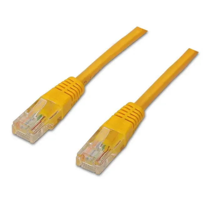 AISENS CABLE DE RED LATIGUILLO RJ45 CAT.6 UTP AWG24 - 0.5M - 10/100/1000 MBIT/S - COLOR AMARILLO