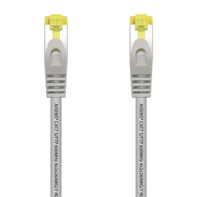 AISENS CABLE DE RED LATIGUILLO RJ45 LSZH CAT.7 600 MHZ S/FTP PIMF AWG26 - 15M - COLOR GRIS