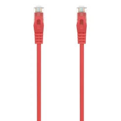 AISENS CABLE DE RED LATIGUILLO RJ45 LSZH CAT.6A 500 MHZ UTP AWG24 - 0.25M - LIBRE DE HALOGENOS - 10 GIGABIT/S - COLOR ROJO