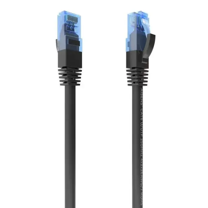 AISENS CABLE DE RED LATIGUILLO RJ45 CAT.6 UTP AWG26 CCA - 3.0M - COLOR NEGRO