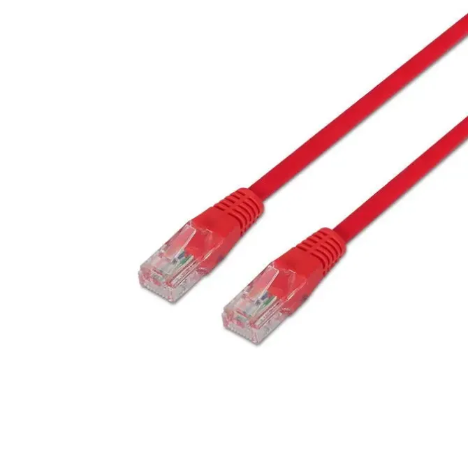 AISENS CABLE DE RED LATIGUILLO RJ45 CAT.6 UTP AWG24 - 2.0M - 10/100/1000 MBIT/S - COLOR ROJO