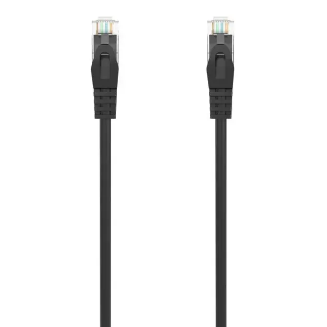 AISENS CABLE DE RED LATIGUILLO RJ45 LSZH CAT.6A 500 MHZ UTP AWG24 - 1M - LIBRE DE HALOGENOS - 10 GIGABIT/S - COLOR NEGRO