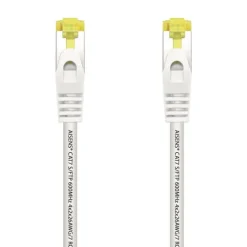 AISENS CABLE DE RED LATIGUILLO RJ45 LSZH CAT.7 600 MHZ S/FTP PIMF AWG26 - 25CM - COLOR BLANCO