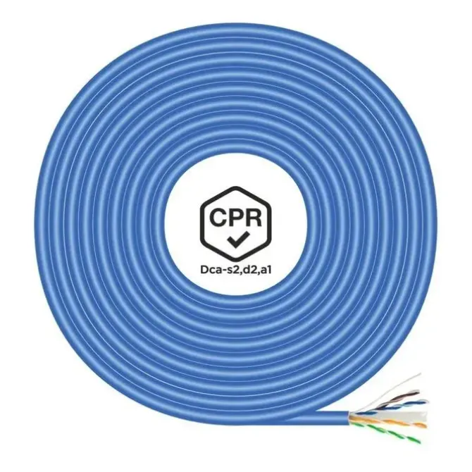 AISENS CABLE DE RED RJ45 LSZH CPR DCA CAT.6 UTP AWG24 - 305M - CABLE AZUL