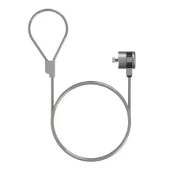 AISENS CABLE DE SEGURIDAD CON CERRADURA DE LLAVE PARA ORDENADOR, MONITOR, PORTATIL - 1.5M