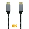AISENS CABLE DISPLAYPORT V1.4 8K@60HZ - DP/M-DP/M - 2.0M - COLOR GRIS