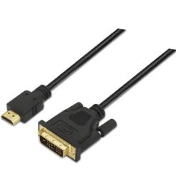 AISENS CABLE DVI A HDMI - DVI18+1/MACHO-HDMI A MACHO - 1.8M - FULL HD - COLOR NEGRO