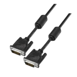 AISENS CABLE DVI DUAL LINK 24+1 CON FERRITA - DVI-D MACHO A DVI-D MACHO - 1.8M - (2560 X 1600) - COLOR NEGRO