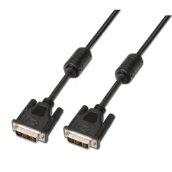 AISENS CABLE DVI SINGLE LINK 18+1 CON FERRITA - DVI-D MACHO A DVI-D MACHO - 1.8M - (1920X1200) - COLOR NEGRO