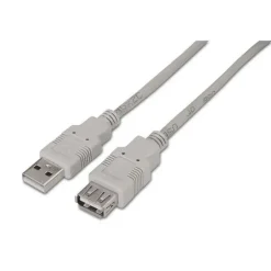 AISENS CABLE EXTENSION USB 2.0 - TIPO A MACHO A TIPO A HEMBRA - 3.0M - COLOR BEIGE