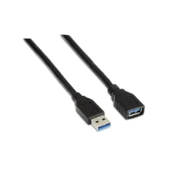 AISENS CABLE EXTENSION USB 3.0 - TIPO A MACHO A A HEMBRA - 1.0M - COLOR NEGRO