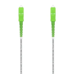AISENS CABLE FIBRA OPTICA LATIGUILLO G657A2 3.0 9/125 SMF SIMPLEX CPR DCA LSZH - SC/APC-SC/APC - 5.0M - COLOR BLANCO