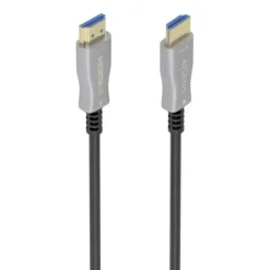 AISENS CABLE HDMI V2.0 AOC PREMIUM ALTA VELOCIDAD CON ETHERNET - CONECTORES TIPO A MACHO - FIBRA OPTICA Y COBRE - BLINDAJE EN ORO 24K - ANCHO DE BANDA 18GBPS - SOPORTA 4K@60HZ Y HDR10 - COMPATIBLE CON