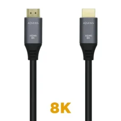 AISENS CABLE HDMI V2.1 ULTRA ALTA VELOCIDAD 8K@60HZ 48GBPS - A/M-A/M - 2.0M - COLOR NEGRO