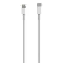 AISENS CABLE LIGHTNING A USB-C USB 2.0, LIGHTNING/M-USB-C/M - 0.5M - COLOR BLANCO