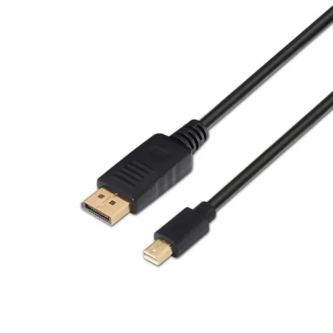 AISENS CABLE MINI DP A DISPLAYPORT V1.2 4K@60HZ - MDP/M-DP/M - 2.0M - 4K - COLOR NEGRO