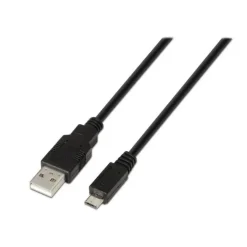 AISENS CABLE USB 2.0 - TIPO A MACHO A MICRO B MACHO - 3.0M - COLOR NEGRO