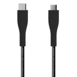 AISENS CABLE USB 2.0 3A - TIPO USB-C/M-MICRO B/M - 1.0M - COLOR NEGRO