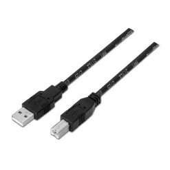 AISENS CABLE USB 2.0 IMPRESORA - TIPO A MACHO A TIPO B MACHO - 3.0M - COLOR NEGRO