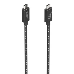 AISENS CABLE USB4 GEN3X2 ALUMINIO 40GBPS 8K@60HZ 5A 48V 240W E-MARK - TIPO USB-C/M-USB-C/M - 1.5M - COLOR NEGRO