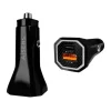 AISENS CARGADOR DE COCHE 38W,1XUSB-C PD3.0 20W,1XUSB-A QC3.0 18W - COLOR NEGRO