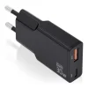 AISENS CARGADOR GAN ULTRA DELGADO 30W - 1XUSB-C PD3.0 QC4.0 - 1XUSB-A QC3.0 - COLOR NEGRO