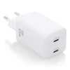 AISENS CARGADOR GAN USB-C 65W - ALTA EFICIENCIA ENERGETICA - TECNOLOGIA AI - MULTIPLES PROTECCIONES - CARGA RAPIDA Y SEGURA - COMPATIBLE CON PD3.0 Y OTROS PROTOCOLOS - 2 PUERTOS USB-C