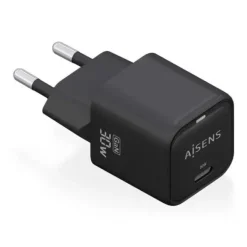AISENS CARGADOR GAN USB-C 30W - ALTA EFICIENCIA ENERGETICA - DISEÑO ELEGANTE Y MODERNO - TECNOLOGIA AI PARA CARGA RAPIDA - MULTIPLES PROTECCIONES DE SEGURIDAD