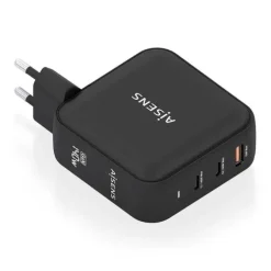 AISENS CARGADOR GAN 140W - 2XUSB-C PD3.1 QC4.0 - 1XUSB-A QC3.0