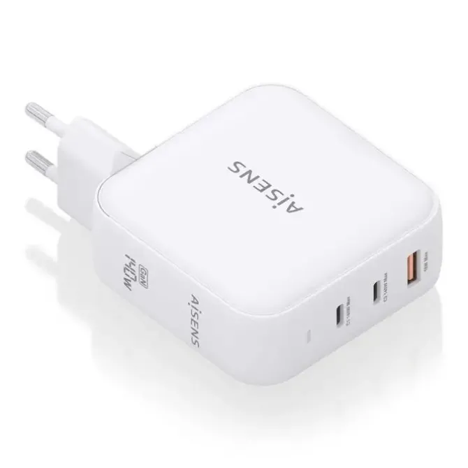 AISENS CARGADOR GAN 140W - 2XUSB-C PD3.1 QC4.0 - 1XUSB-A QC3.0