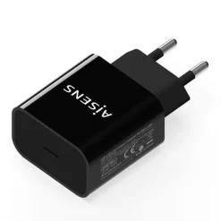 AISENS CARGADOR USB-C PD3.0 1 PUERTO 1XUSB-C - 20W - COLOR NEGRO