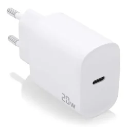 AISENS CARGADOR USB-C PD3.0 1 PUERTO 1XUSB-C 20W - COLOR BLANCO